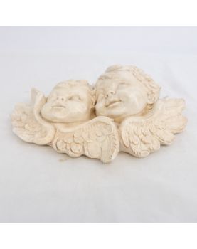 Bas Relief 2 Visages d’Enfants en Plâtre