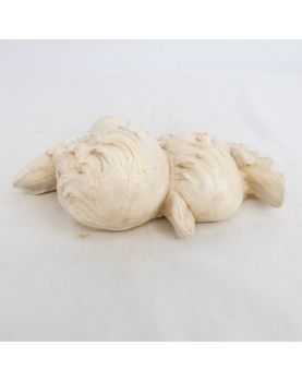 Bas Relief 2 Visages d’Enfants en Plâtre