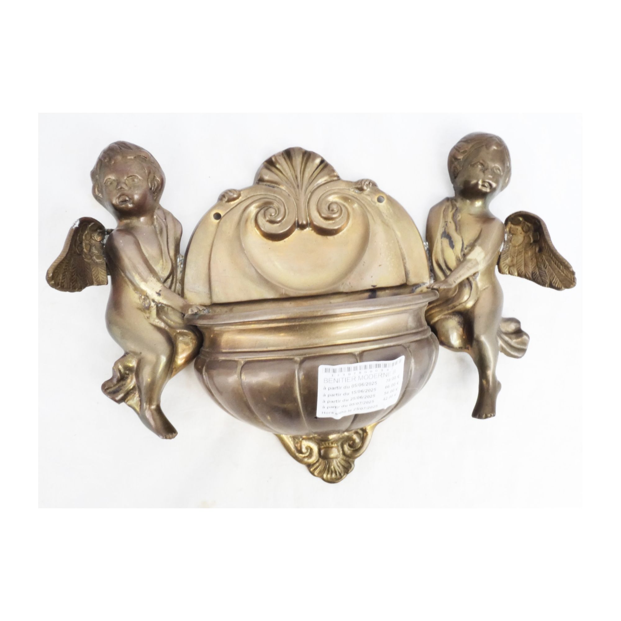 Modern Bronze Holy Water Font Modern Bronze Holy Water Font
