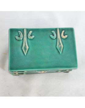 Small Green Ceramic Box