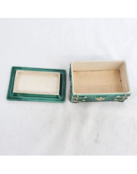 Small Green Ceramic Box