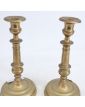Paire de Bougeoirs en Bronze