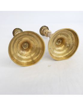 Paire de Bougeoirs en Bronze