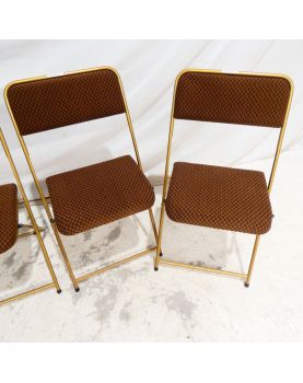 Série de 4 Chaises Pliantes LAFUMA Vintage