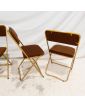Série de 4 Chaises Pliantes LAFUMA Vintage