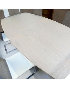 Room for Modern Eating White and Grey Wood