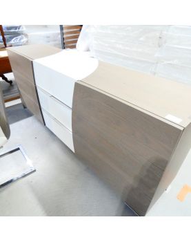 Room for Modern Eating White and Grey Wood