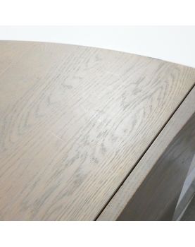 Salle à Manger Moderne Blanc et Bois Gris