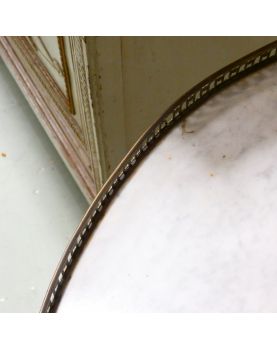 Guéridon Bouillotte en Marbre Blanc