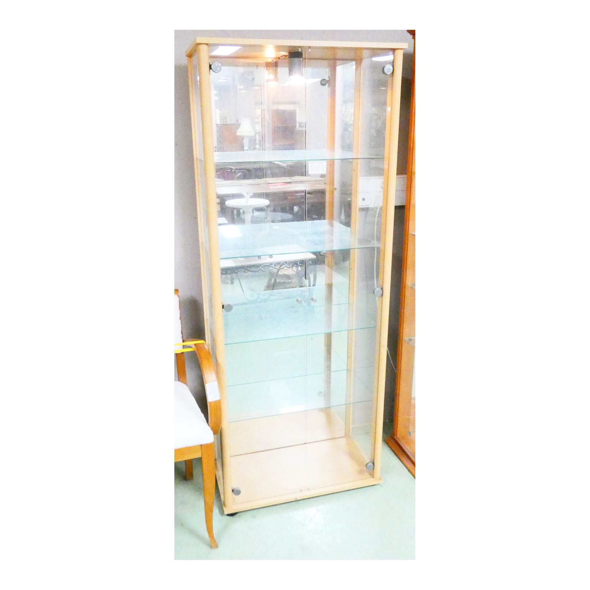 Showcase 2 Doors Decor Beech Electrified Showcase 2 Doors Decor Beech Electrified