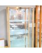 Vitrine 2 Portes Décor Hêtre Électrifié