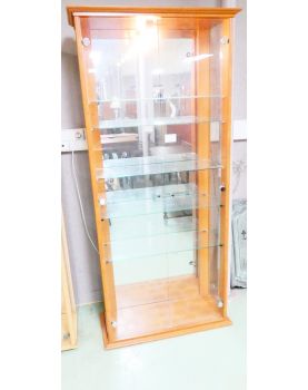 Vitrine 2 Portes Décor Merisier Électrifié