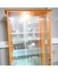 Vitrine 2 Portes Décor Merisier Électrifié