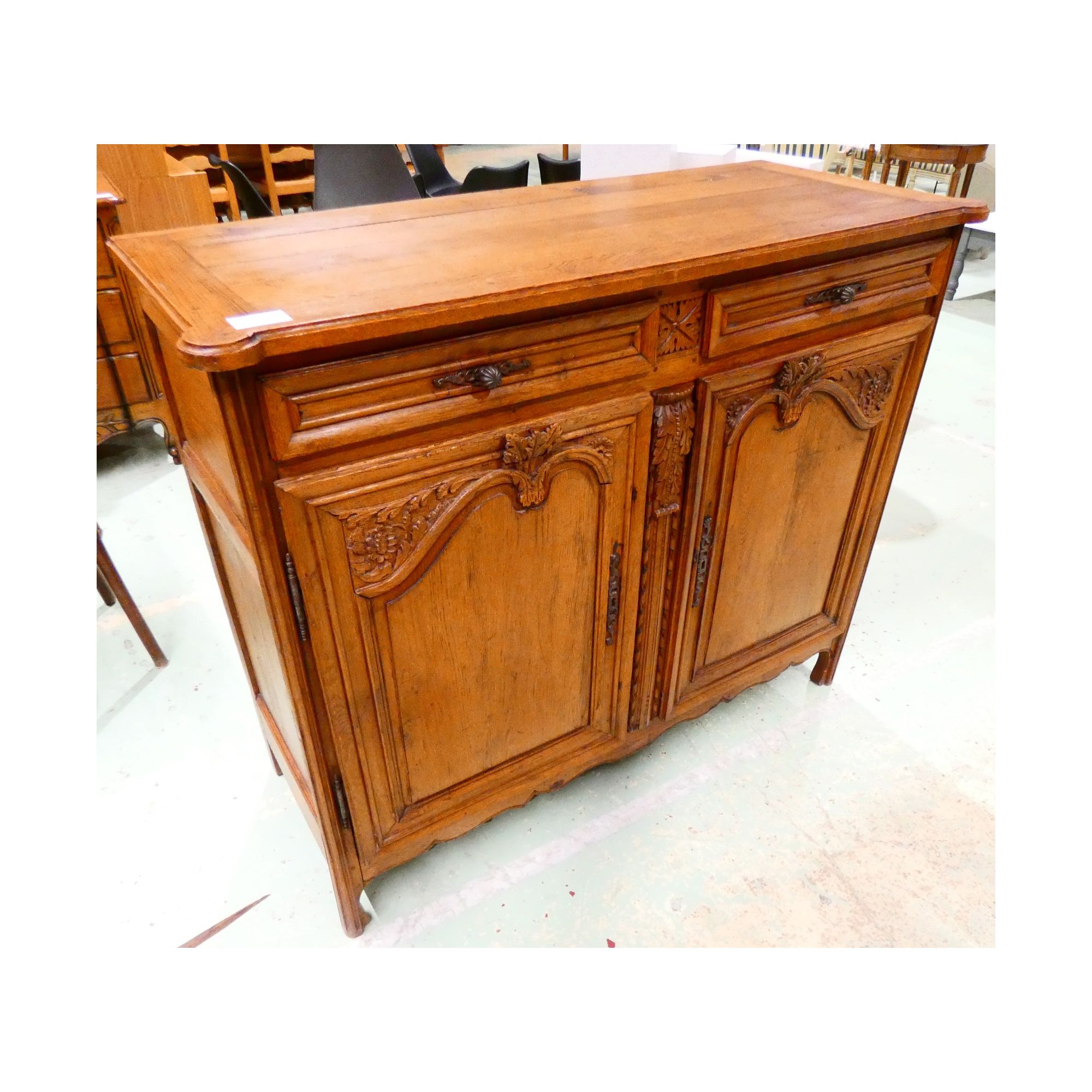Ancien Buffet Normand Sculpté 2 Portes 2 Tiroirs Clé Ancien Buffet Normand Sculpté 2 Portes 2 Tiroirs Clé