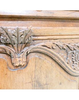 Ancien Buffet Normand Sculpté 2 Portes 2 Tiroirs Clé