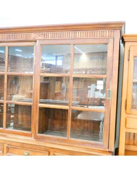 Buffet 2 Body in Teak Top 2 Door Slide 2 Doors 7 Drawers