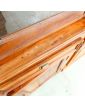 Buffet 2 Corps en Teck Haut 2 Porte Coulissantes 2 Portes 7 Tiroirs