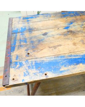 Old Patinated Folding Workbench