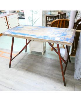 Old Patinated Folding Workbench