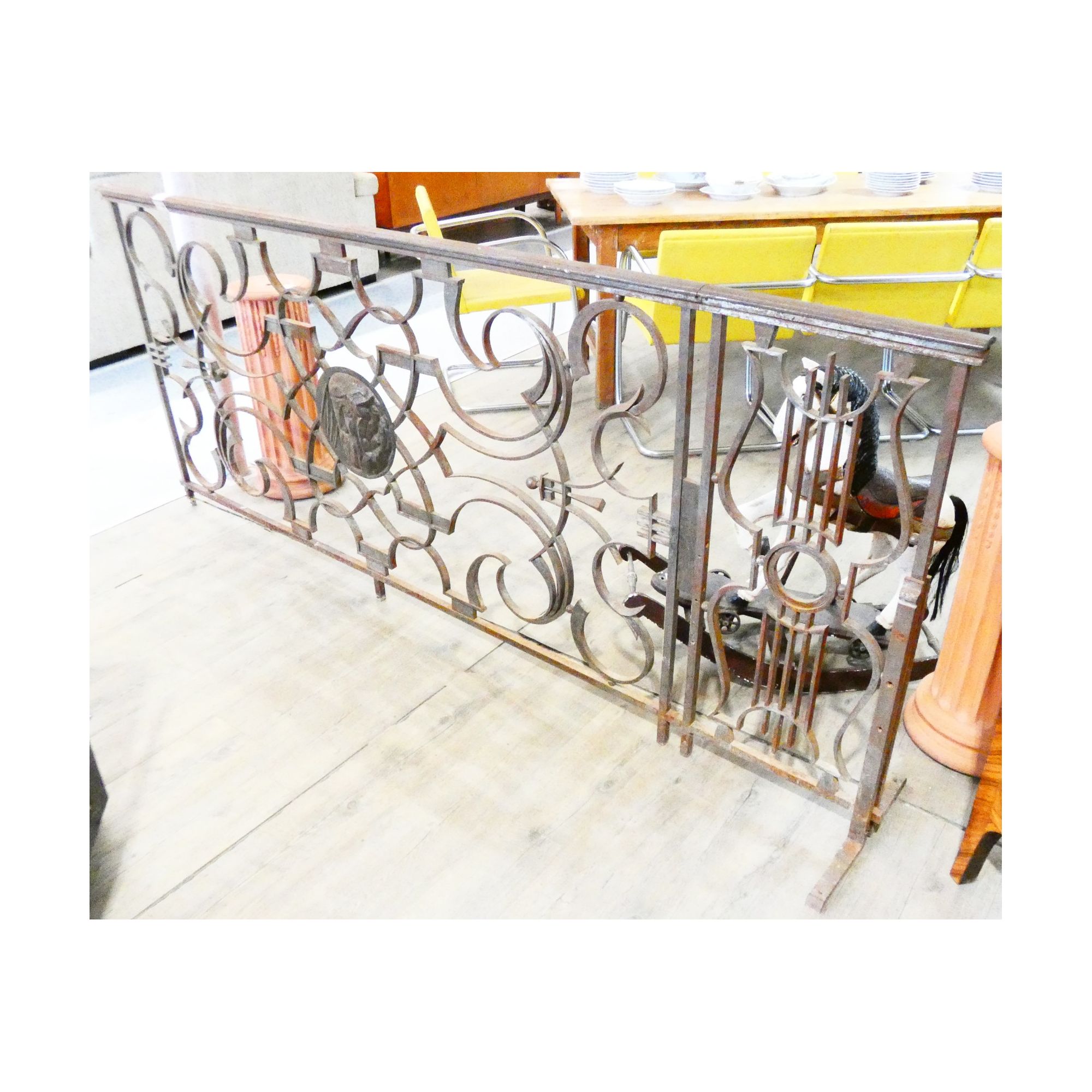 Large Rambarde d'Escalier in Iron Forged Large Rambarde d'Escalier in Iron Forged