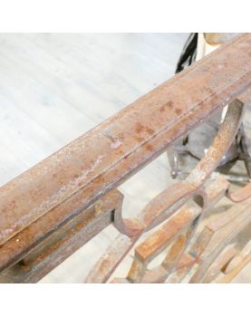 Large Rambarde d'Escalier in Iron Forged