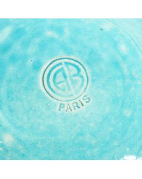 Paire de Sous Verres en Faïence