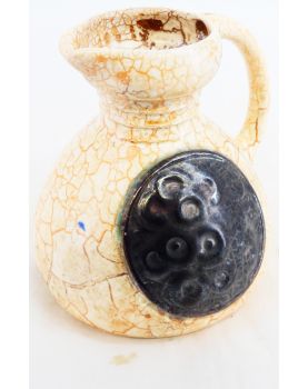 Ceramic Pitcher with Crackle Decor