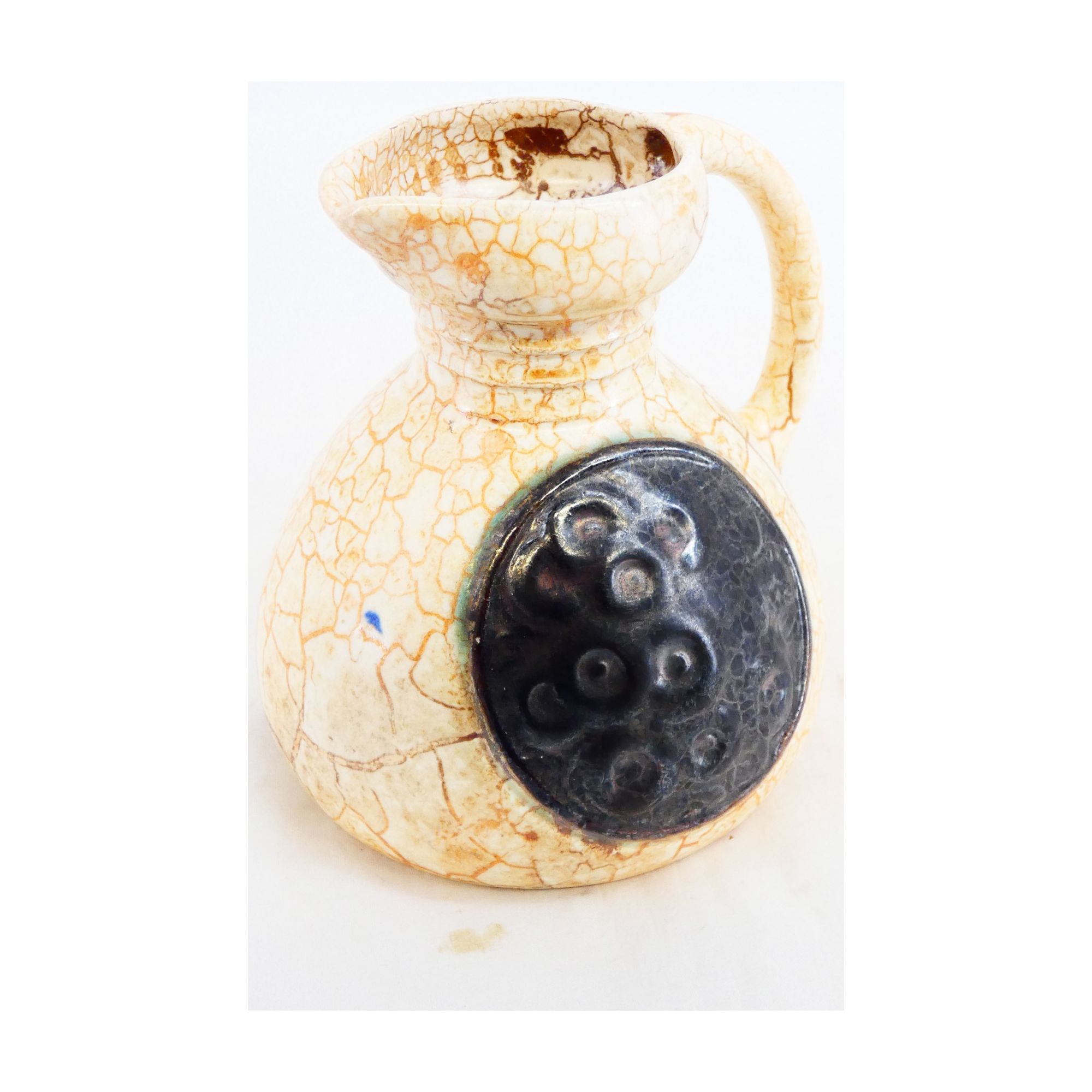 Ceramic Pitcher with Crackle Decor Ceramic Pitcher with Crackle Decor