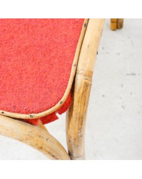 4 Piece Rattan Living Room Set from the 70s