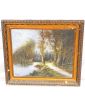 Oil on canvas Landscape by Baldy in the style of BARBISON