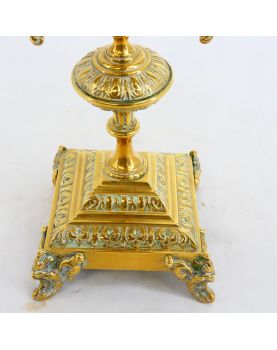 Chandelier en Laiton XIXe Siècle