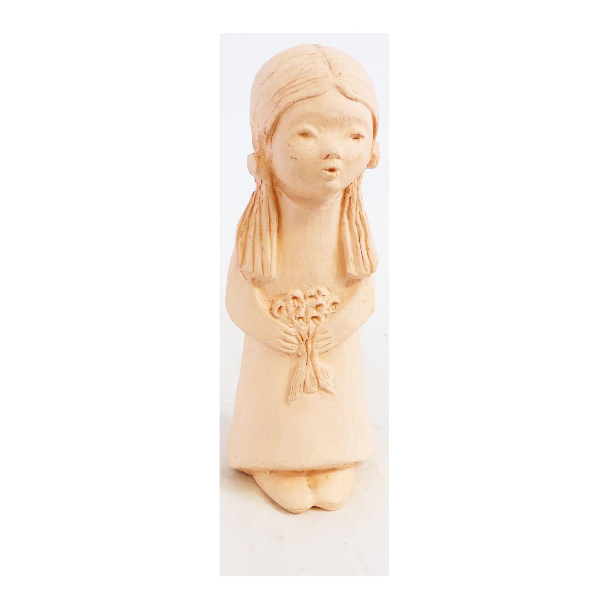 Petit Buste de Fillette en Terre Cuite PM Petit Buste de Fillette en Terre Cuite PM