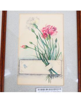 Petite Aquarelle Bouquet de Fleurs