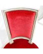 Paire de Chaises de Chambre Style Louis XVI Tapissées Rouge