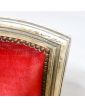 Paire de Chaises de Chambre Style Louis XVI Tapissées Rouge