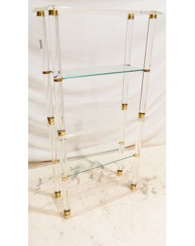 Étagère en Plexiglass Avec Plateau en Verre