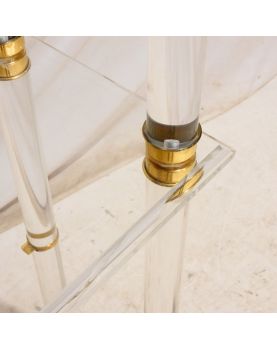 Shelf in Plexiglass With Tray in Glass