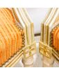 Pair of Louis XVI Chairs Ocre à Rayures