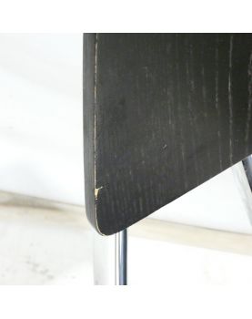 Série de 3 Chaises Moderne en Chrome