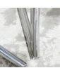 Set of 3 Modern Chairs in Chrome