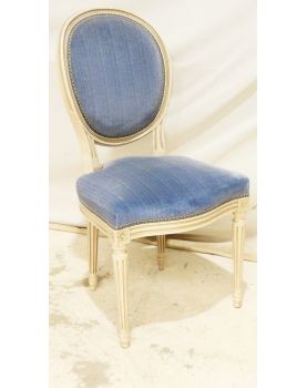 Chaise Médaillon Bleu