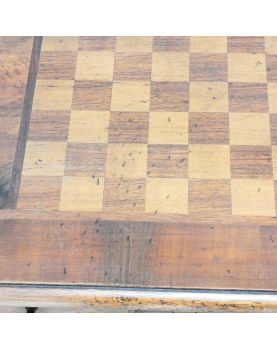 Petite Table Échiquier avec Pions en Accessoires