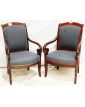 Paire de Fauteuils à Crosse à Restaurer