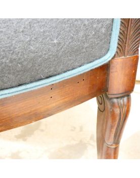 Paire de Fauteuils à Crosse à Restaurer