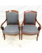 Paire de Fauteuils à Crosse à Restaurer