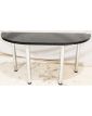 Console Demi Lune Dessus Marbre Noir