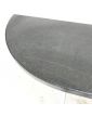 Console Demi Lune Dessus Marbre Noir