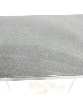 Console Demi Lune Dessus Marbre Noir