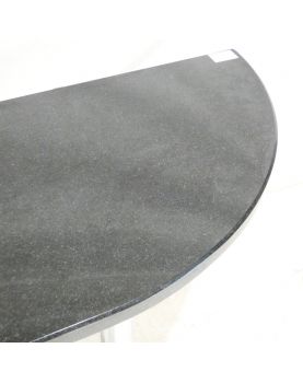 Console Demi Lune Dessus Marbre Noir