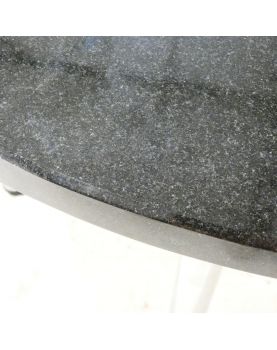 Console Demi Lune Dessus Marbre Noir